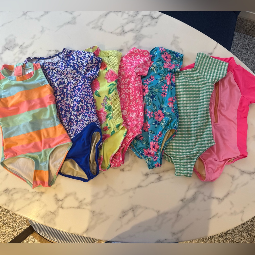 Colorful girls' Swimsuit Set